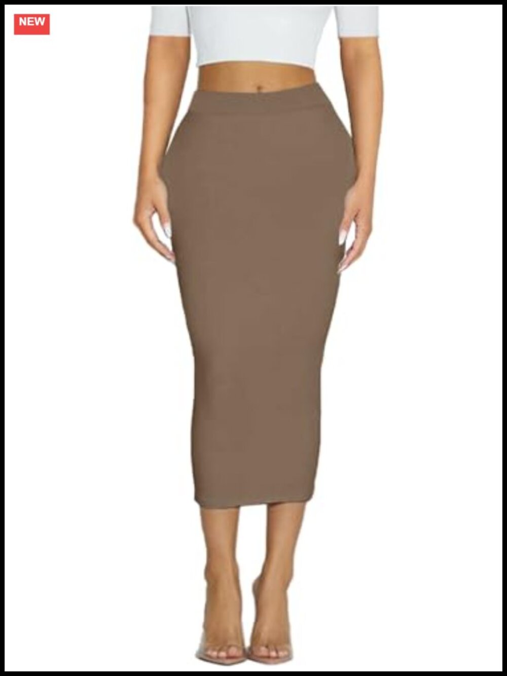 High Waisted Midi Pencil Skirt Bodycon Y2K Club Party Summer